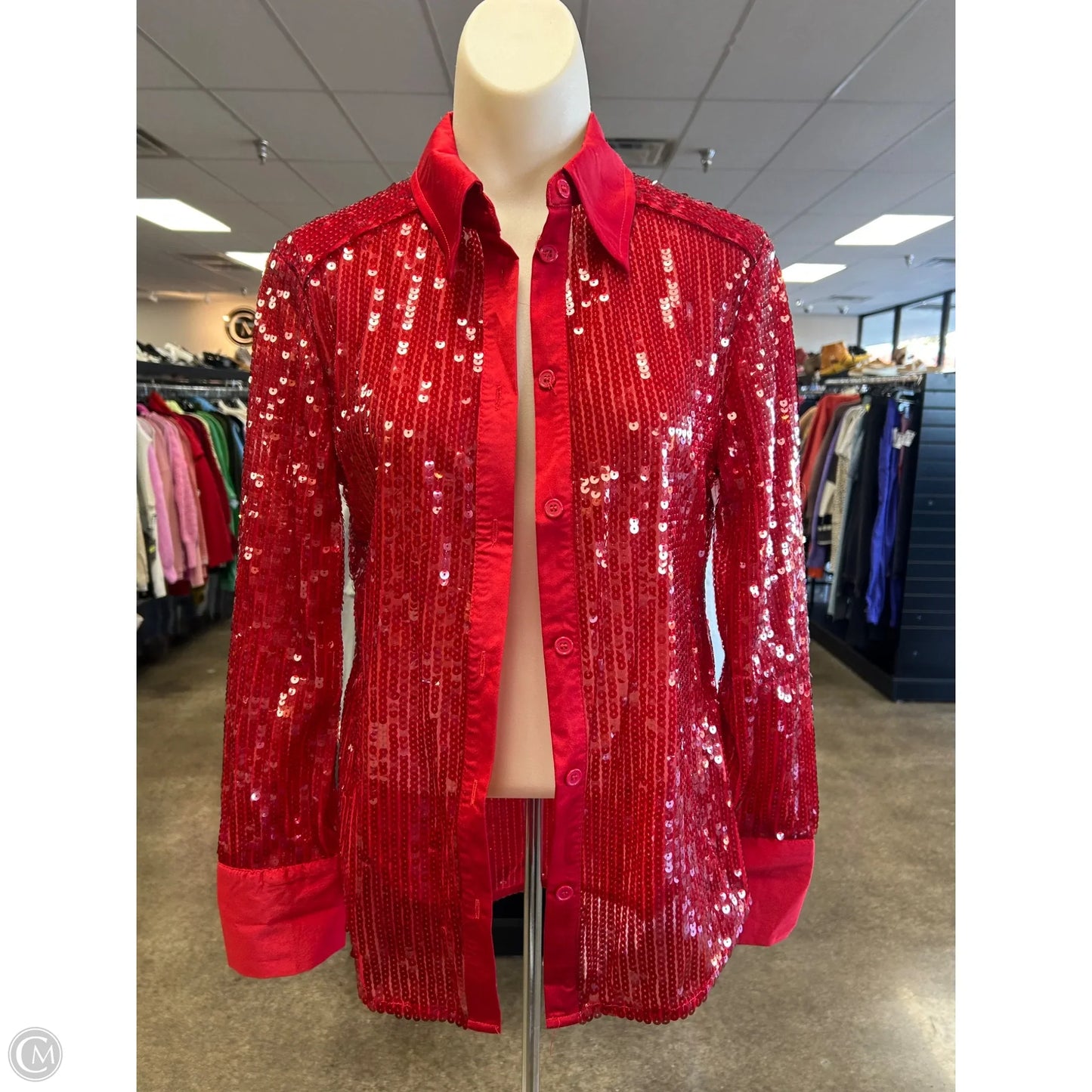 Top Long Sleeve By Sunday Up In Red, Size: S