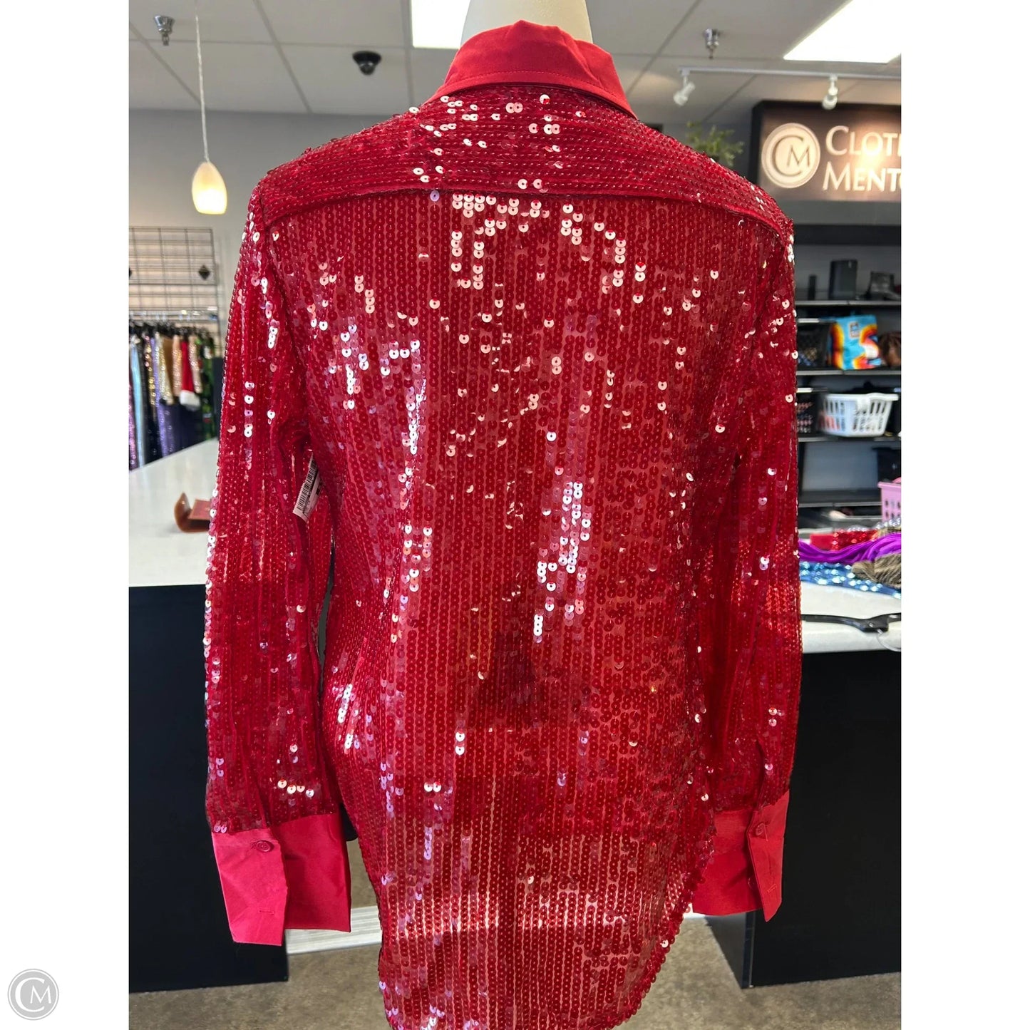 Top Long Sleeve By Sunday Up In Red, Size: S