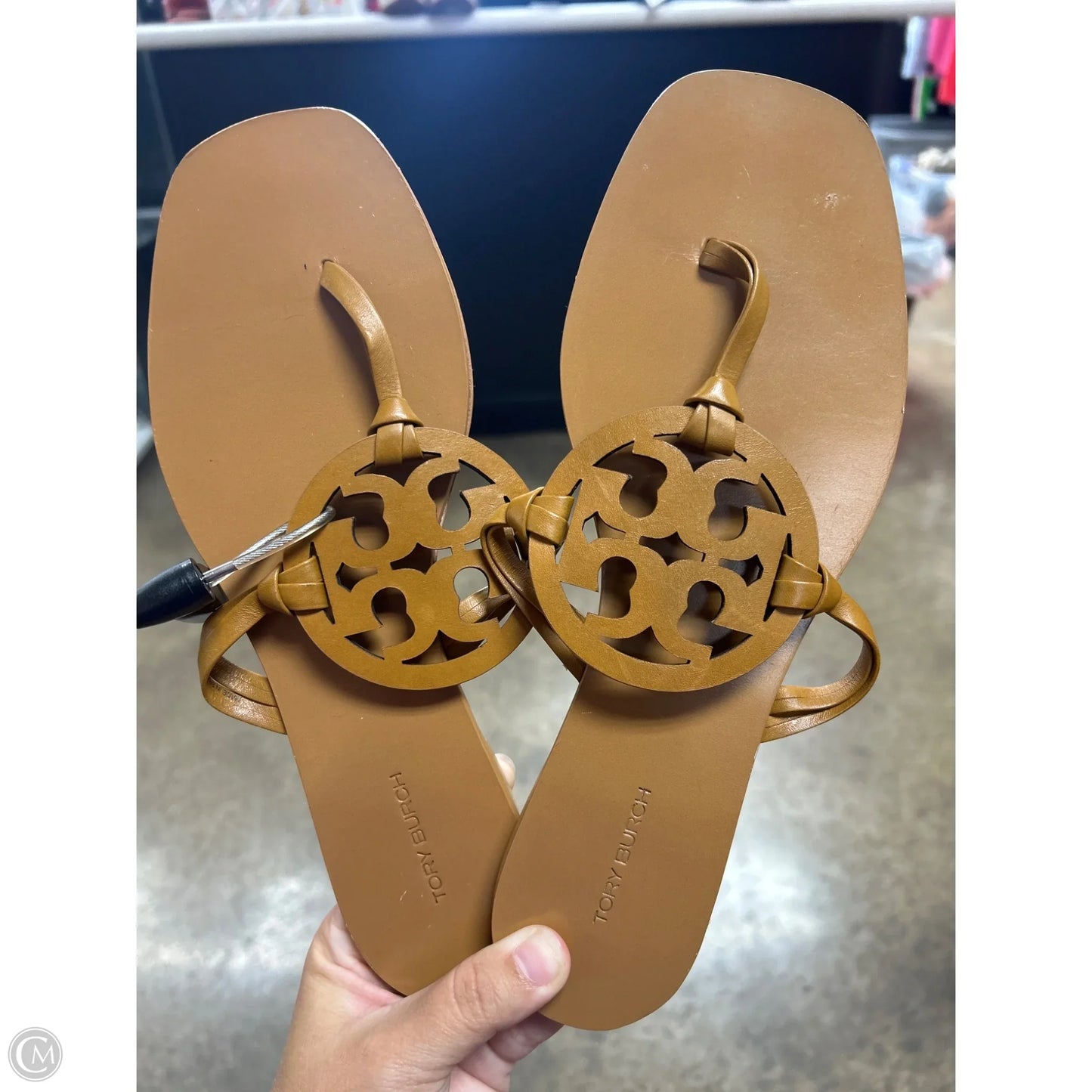 Sandals Designer By Tory Burch In Brown, Size: 9