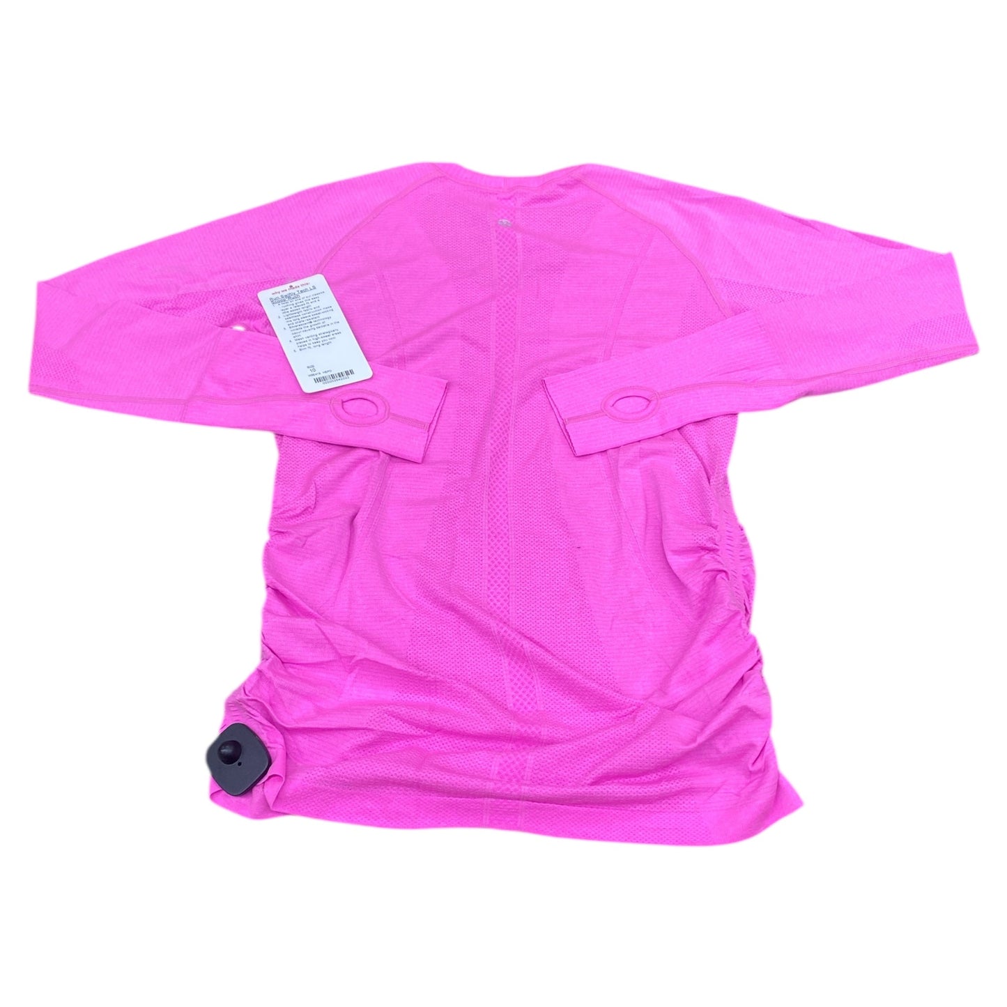 Athletic Top Ls Crewneck By Lululemon In Pink, Size:10
