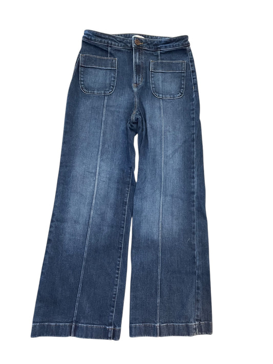 Jeans Wide Leg By Lc Lauren Conrad In Blue Denim, Size:12