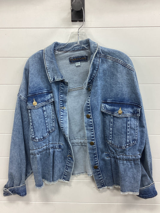 Jacket Denim By Maurices In Blue Denim, Size:1X