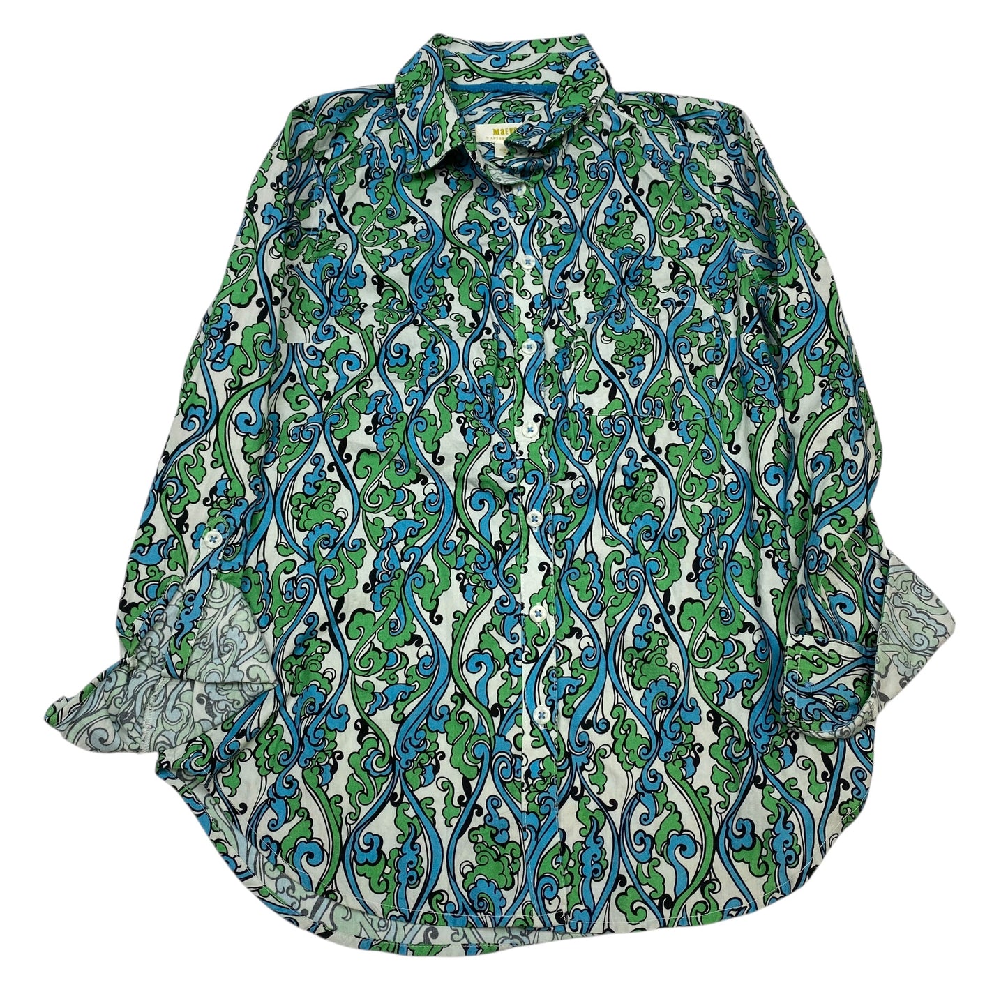 Top Ls By Maeve In Blue & Green, Size:Xs