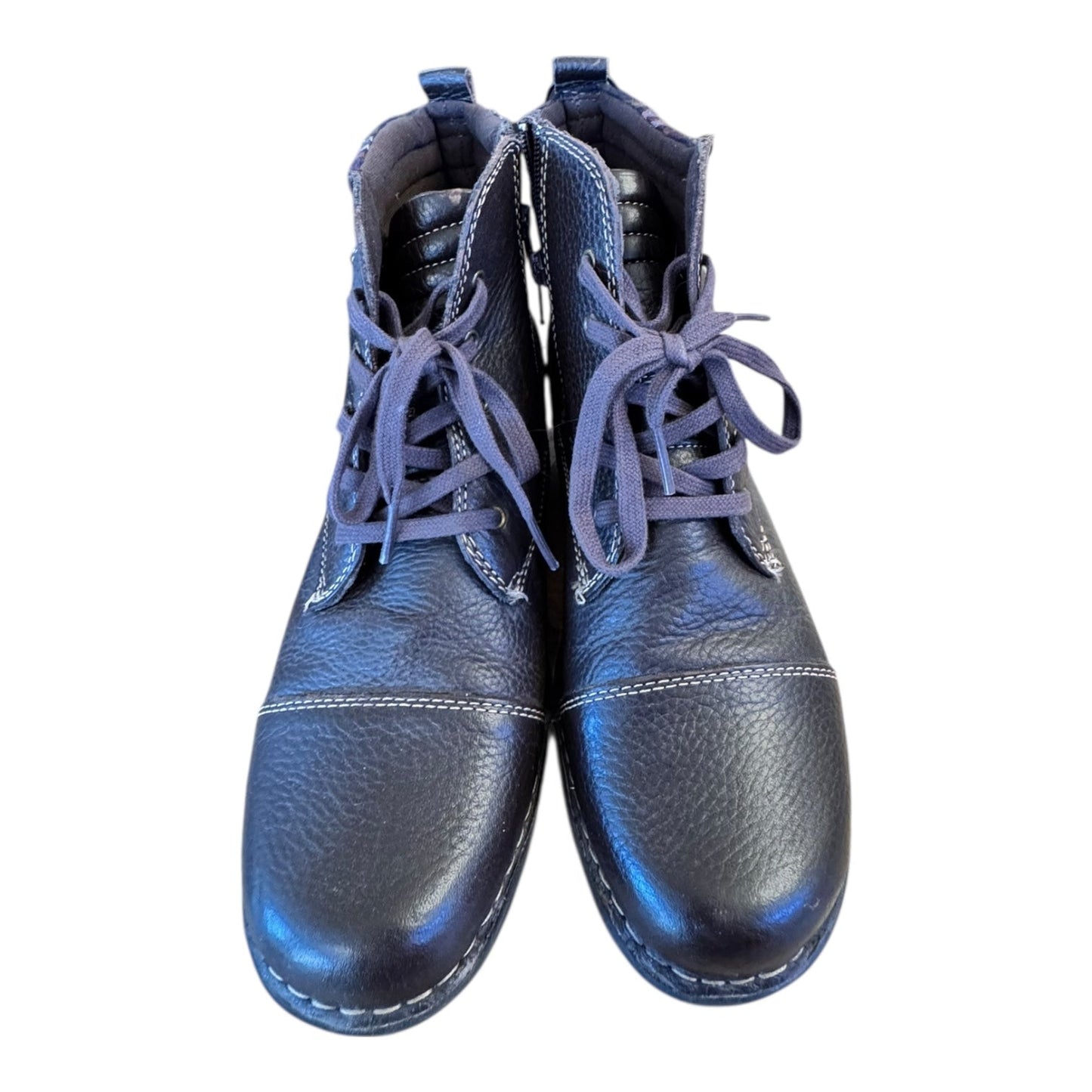 Boots Ankle Flats By Clarks In Brown, Size:10