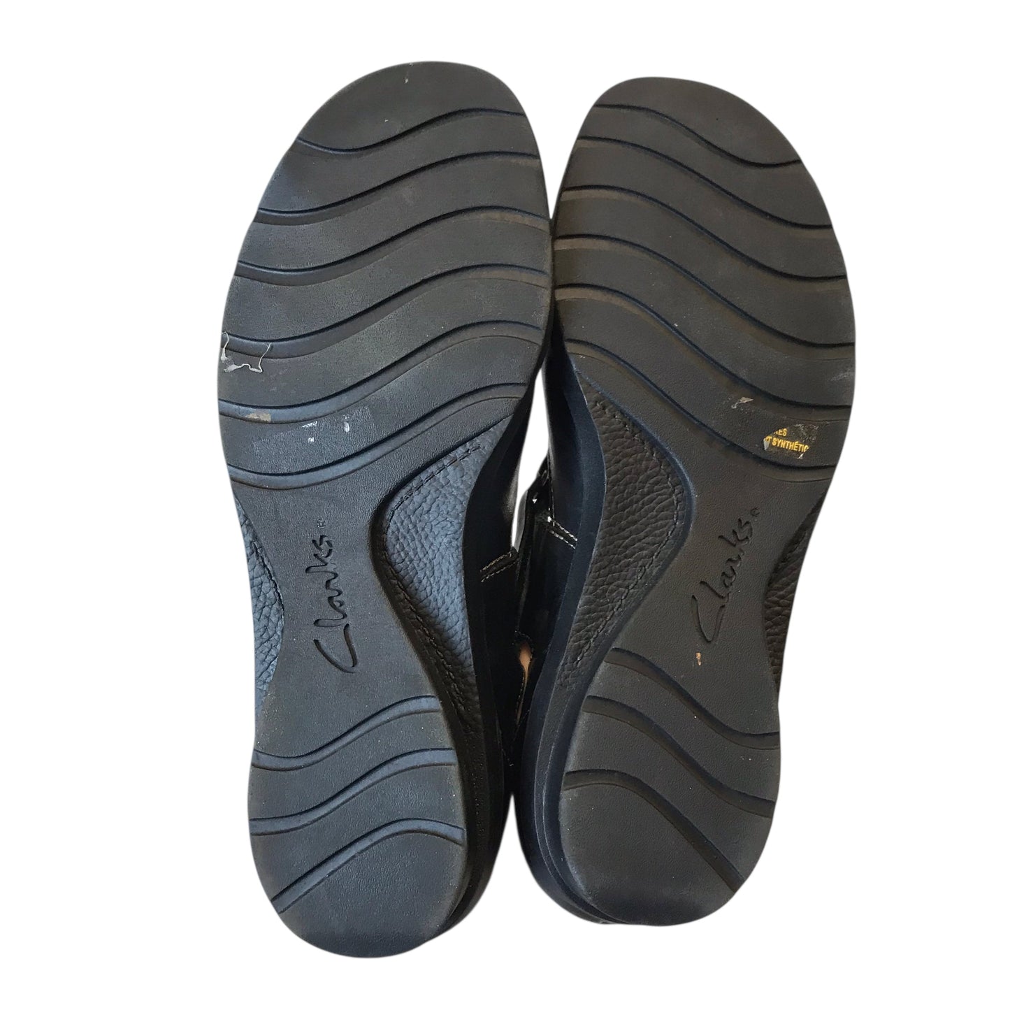 Shoes Flats By Clarks In Black, Size:9.5