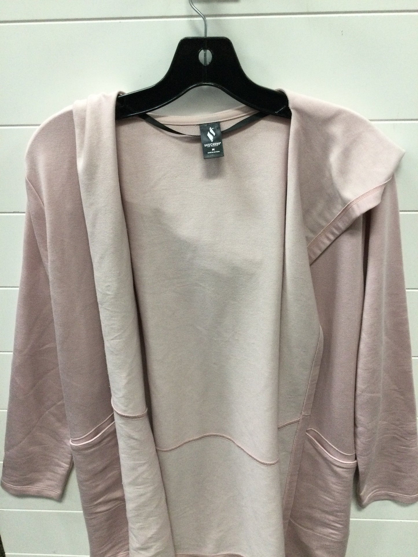 Athletic Jacket By Skechers In Pink, Size:M