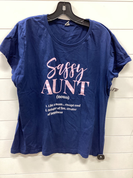 Top Ss By Cmc In Blue, Size:2X