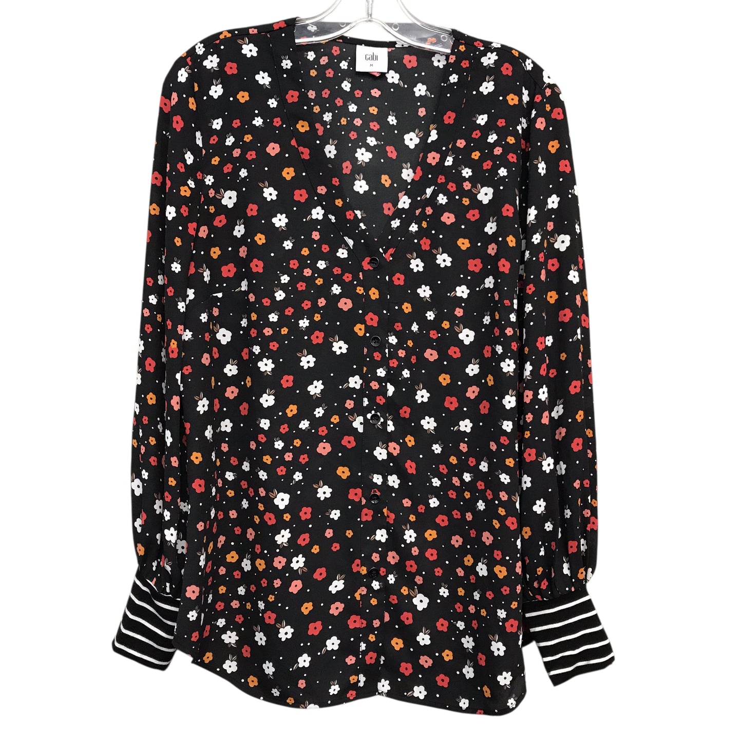Top Ls By Cabi In Floral Print, Size:M