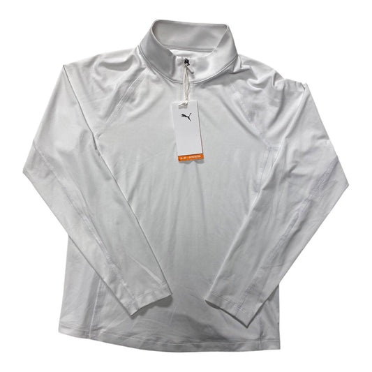 Athletic Top Ls Collar By Puma In White, Size:M