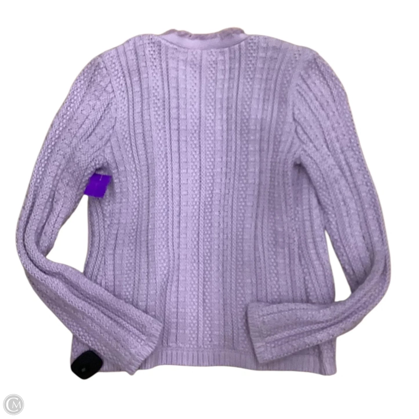 Cardigan By Tahari By Arthur Levine In Purple, Size: Sp