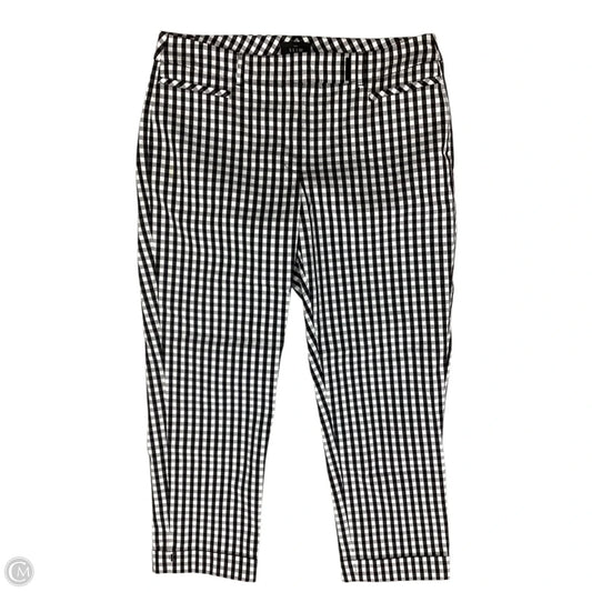 Pants Cropped By White House Black Market In Black & White, Size: 6