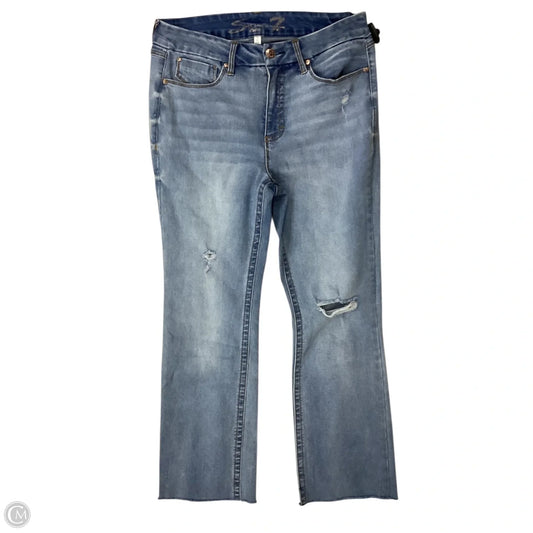 Jeans Boot Cut By Seven 7 In Blue, Size: 12