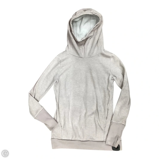 Athletic Sweatshirt Hoodie By Fabletics In Tan, Size: S