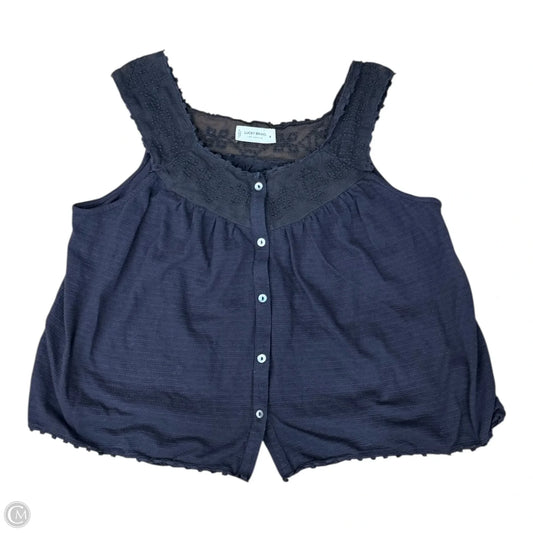 Top Sleeveless By Lucky Brand In Grey, Size: M