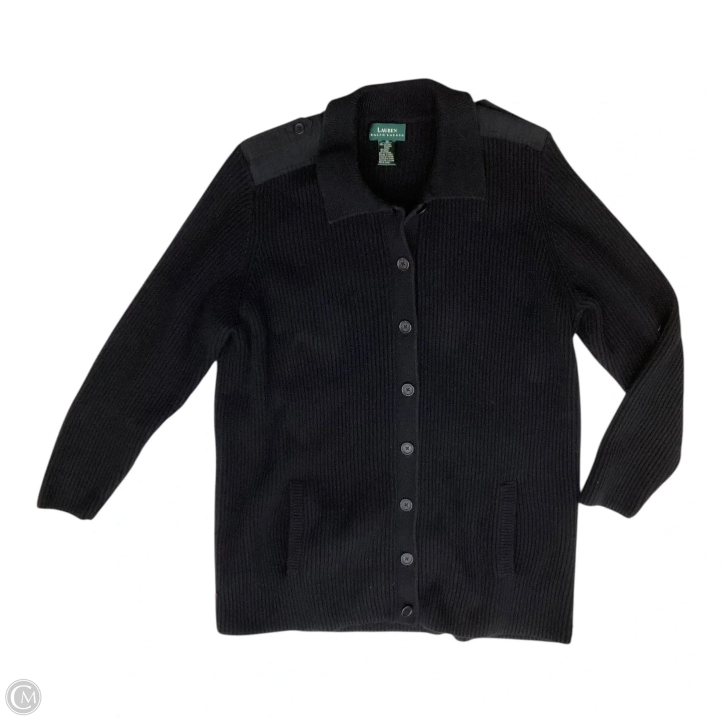Cardigan By Ralph Lauren In Black, Size: 1x