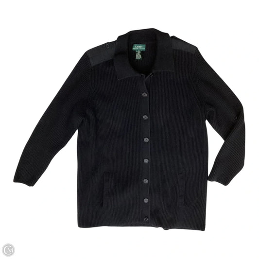 Cardigan By Ralph Lauren In Black, Size: 1x