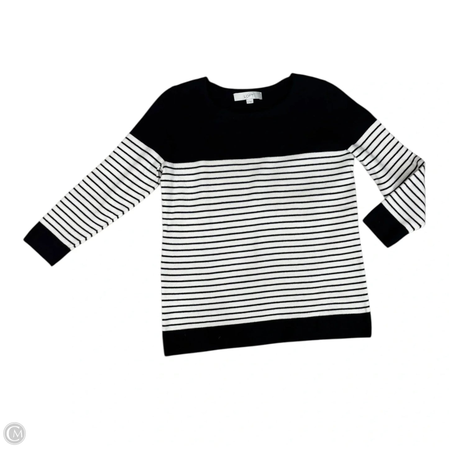 Sweater By Loft In Striped Pattern, Size: S