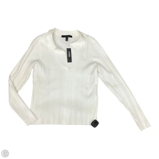 Sweater By White House Black Market In White, Size: Xl