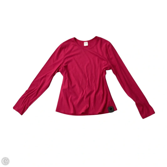 Athletic Top Long Sleeve Crewneck By Athleta In Pink, Size: Xl