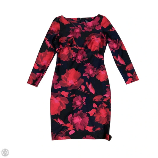 Dress Party Midi By Tommy Hilfiger In Floral Print, Size: 6