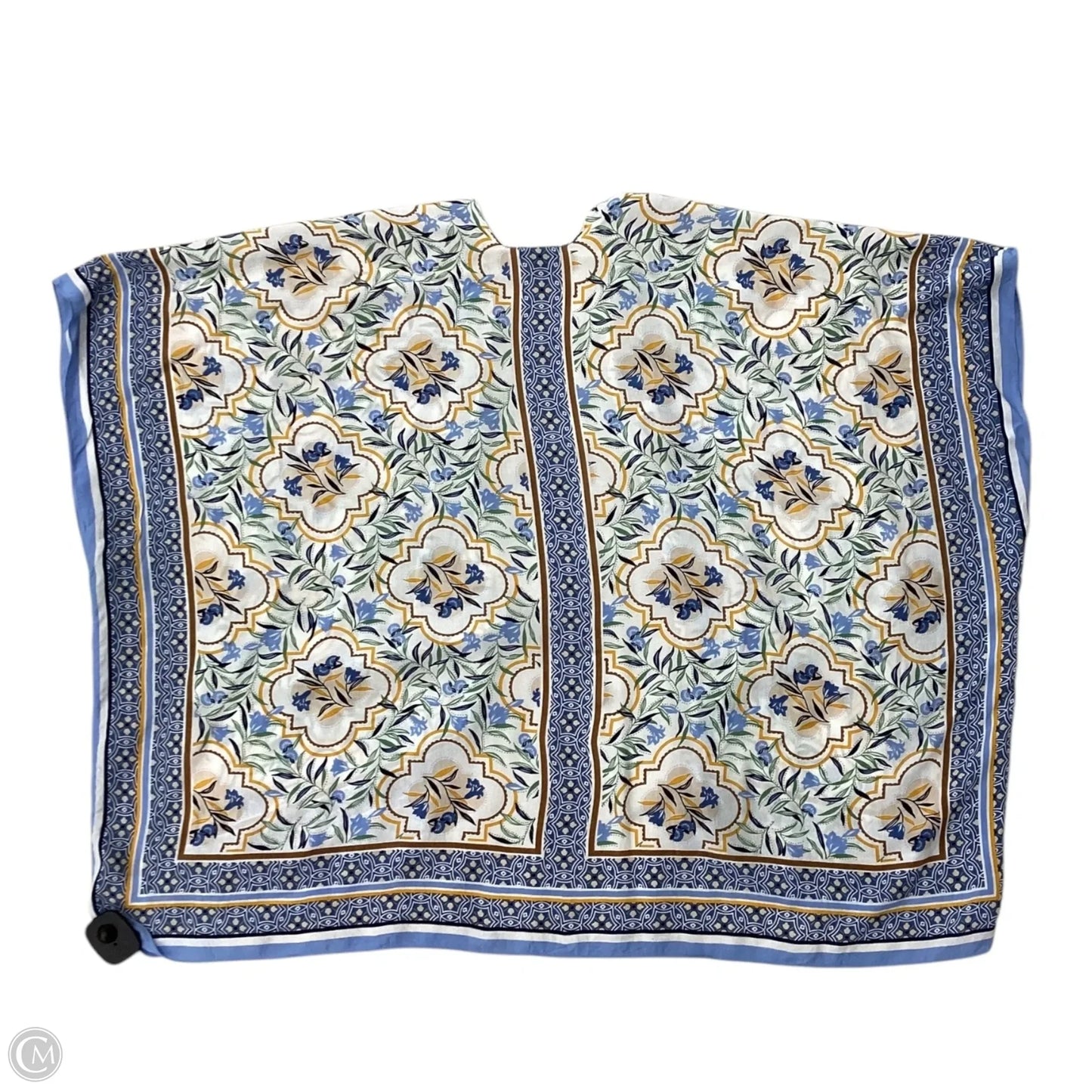 Kimono By Ann Taylor In Blue & Yellow, Size: Osfm