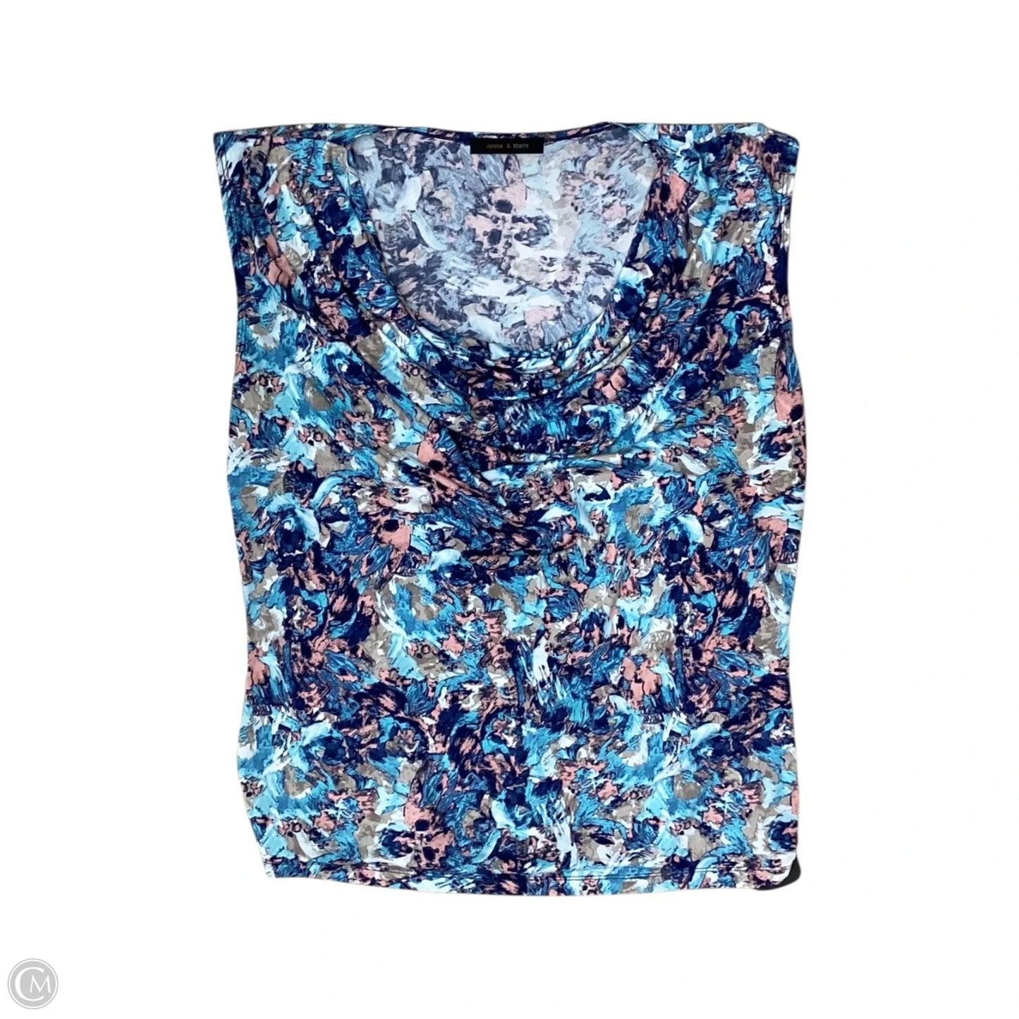 Blouse Sleeveless By Jennie And Marlis In Blue & Pink, Size: L