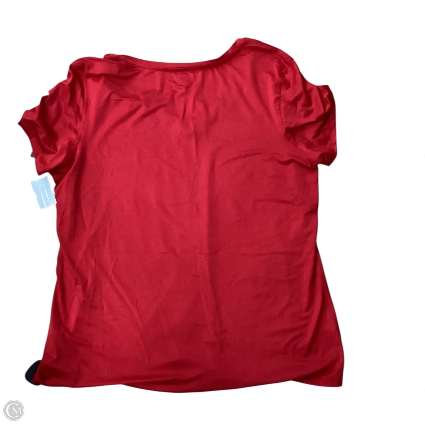 Athletic Top Short Sleeve By Athletic Works In Red, Size: 2x