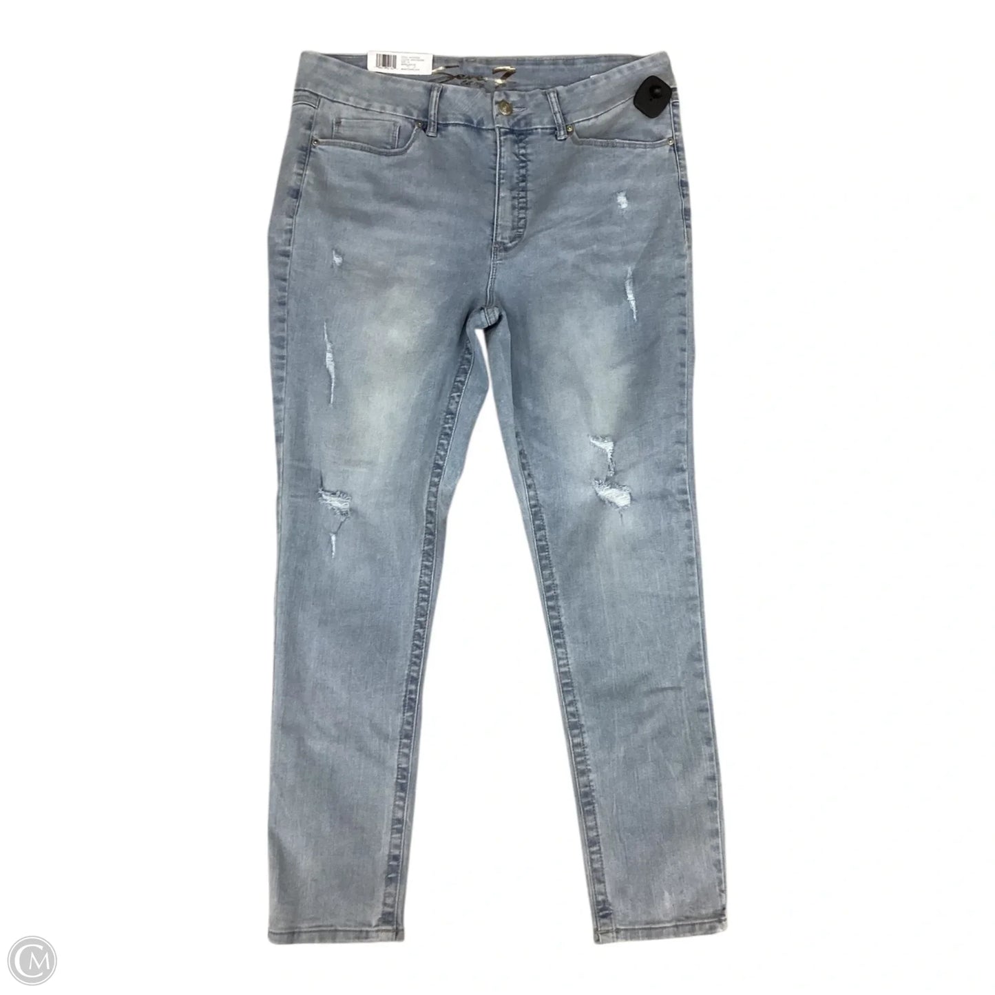 Jeans Skinny By Seven 7 In Blue Denim, Size: 16