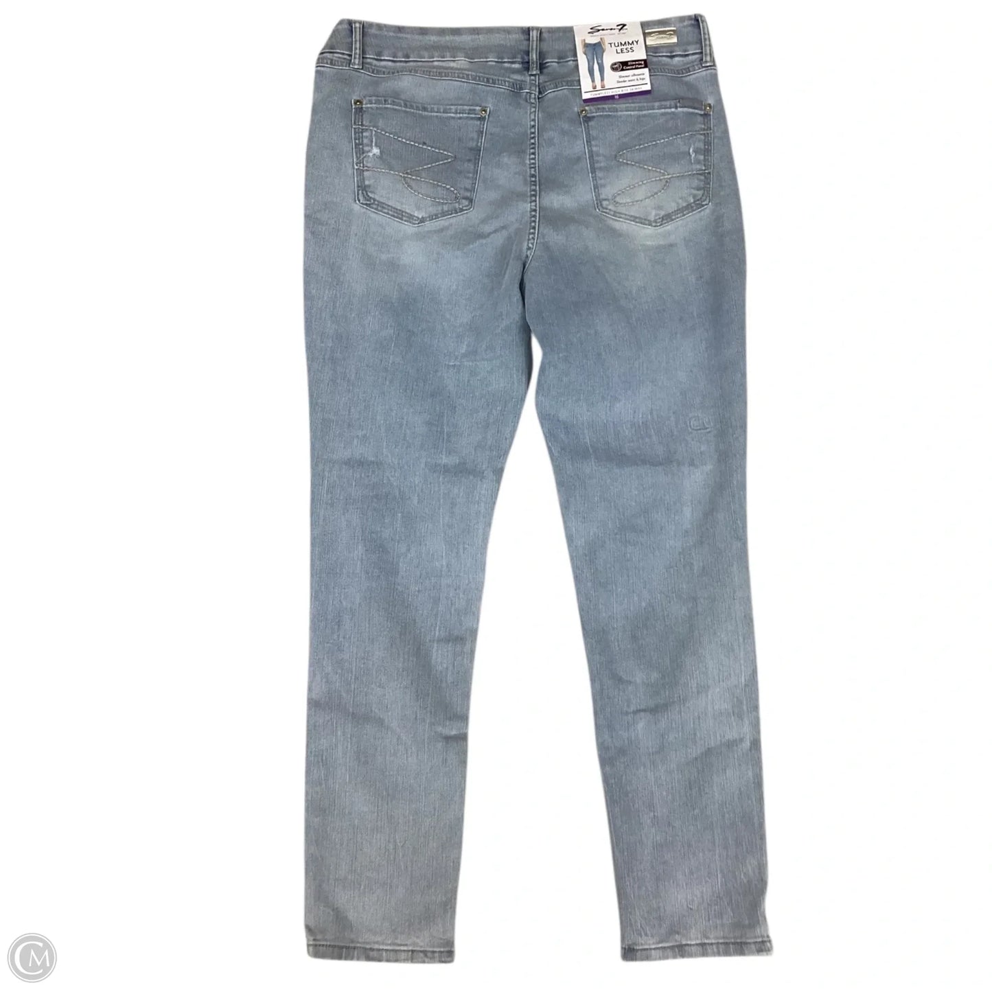 Jeans Skinny By Seven 7 In Blue Denim, Size: 16