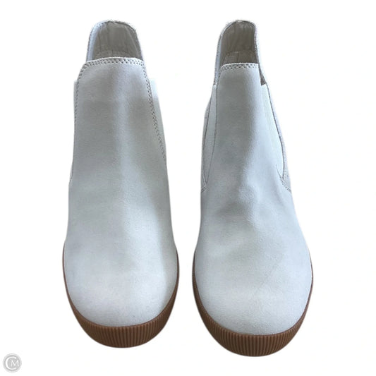 Boots Ankle Heels By Sorel In Cream, Size: 9