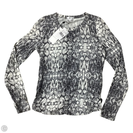 Top Long Sleeve By Socialite In Grey & White, Size: Xs