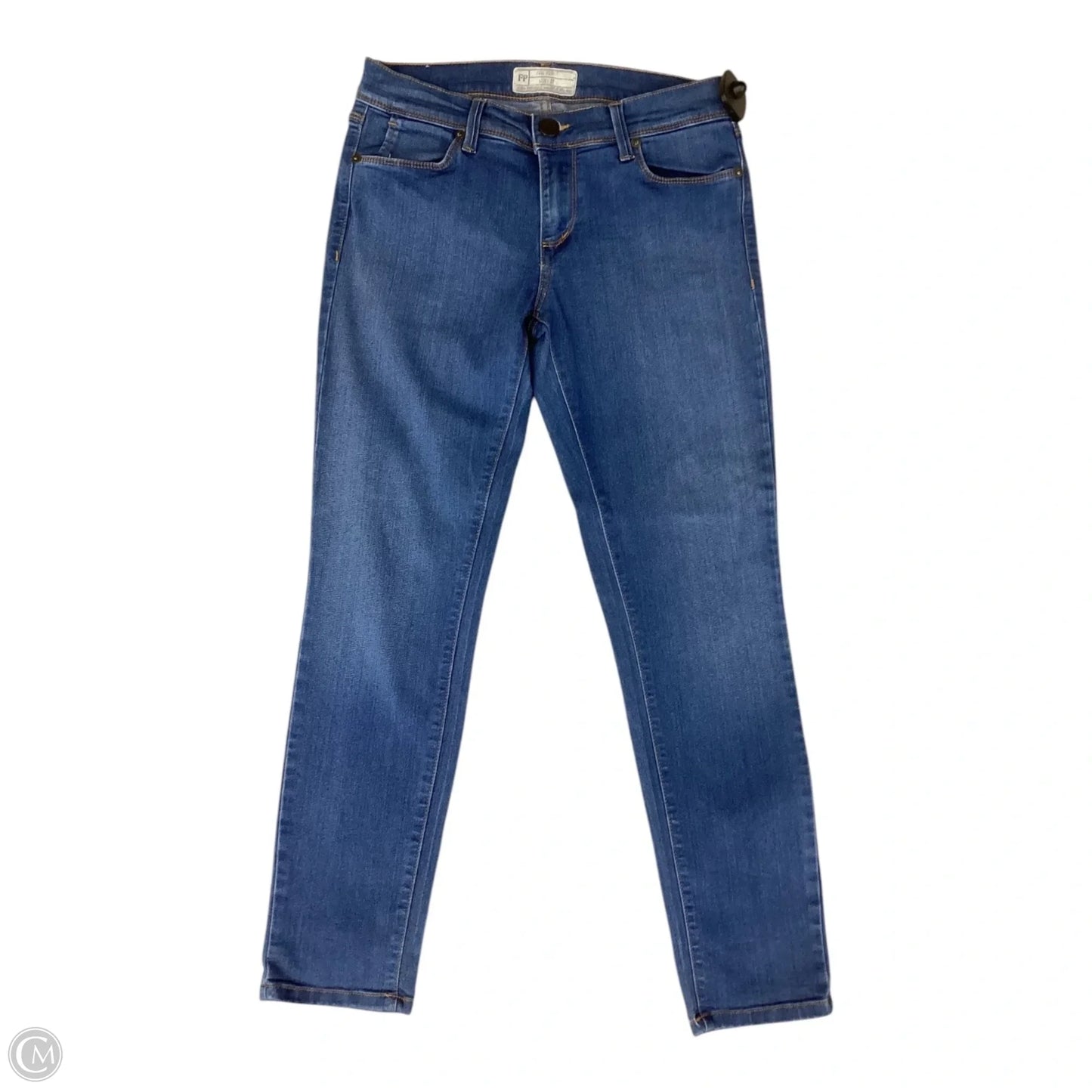Jeans Skinny By Free People In Blue Denim, Size: 6