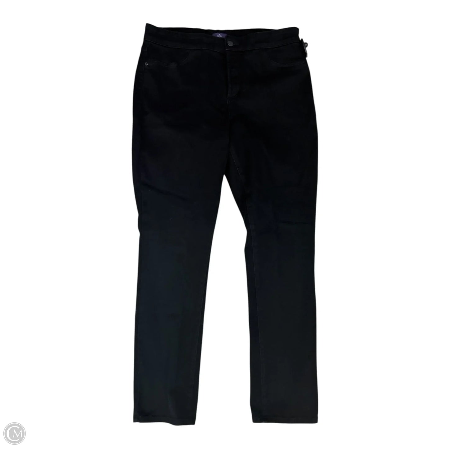 Jeans Straight By Not Your Daughters Jeans In Black, Size: 14