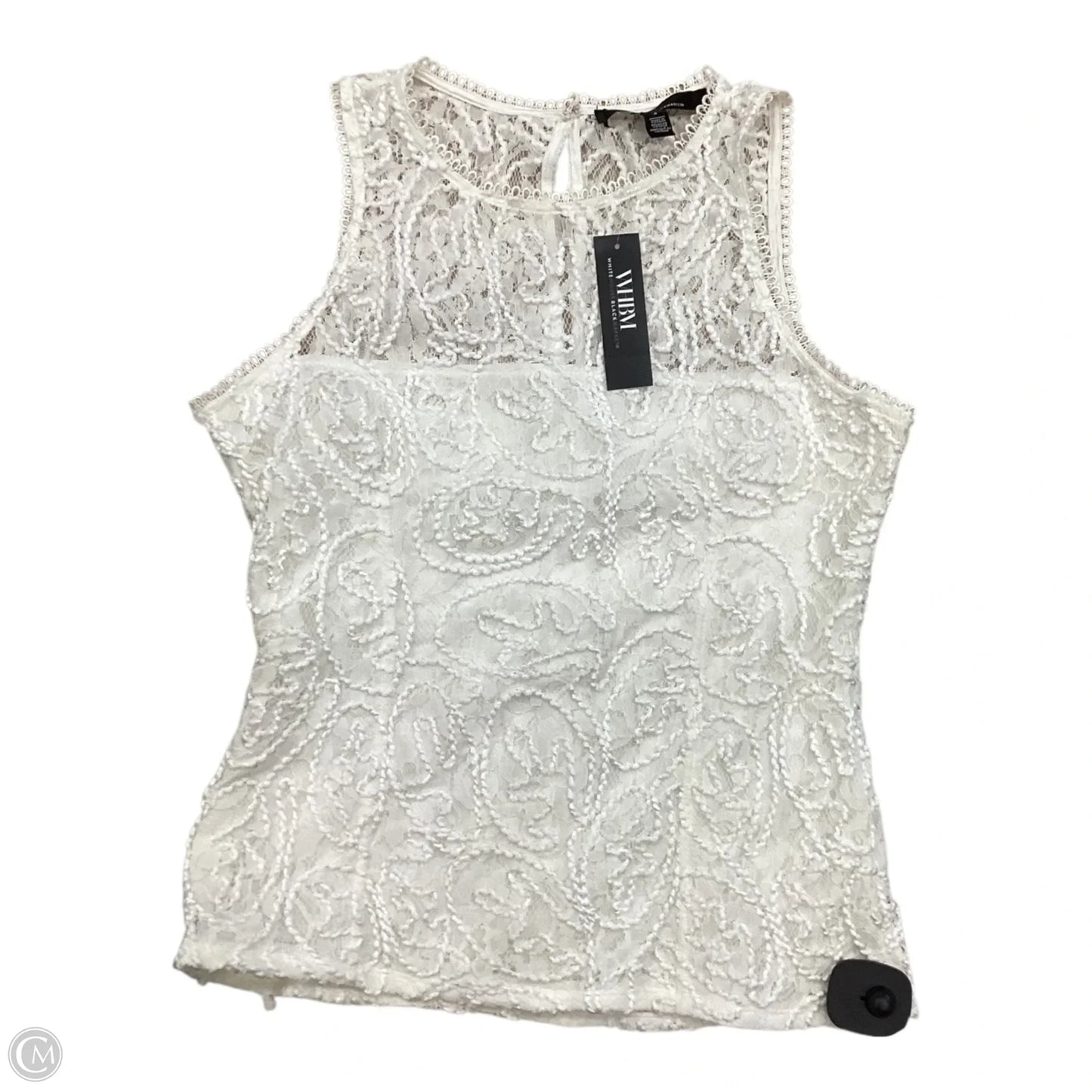 Blouse Sleeveless By White House Black Market In Cream, Size: S