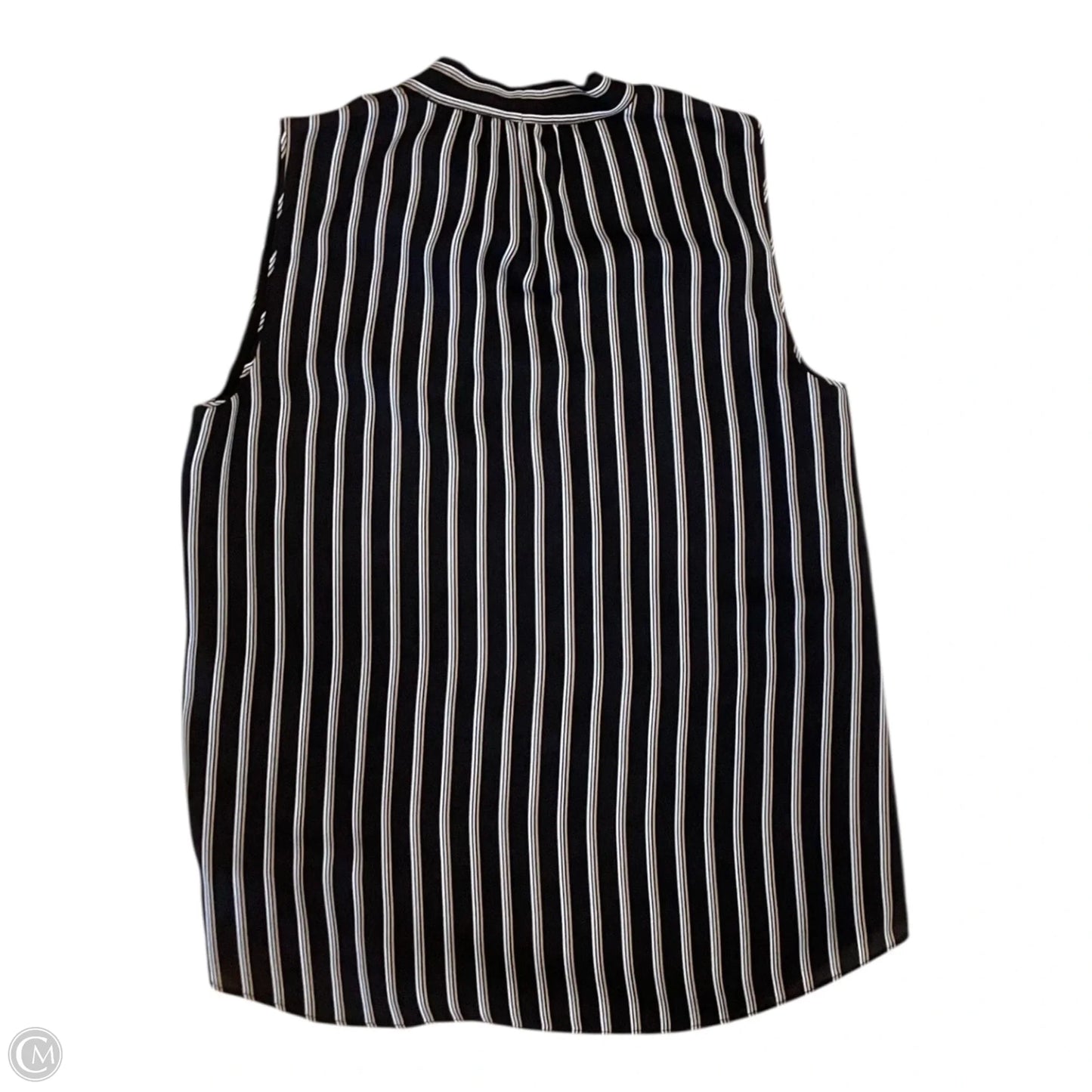 Blouse Sleeveless By White House Black Market In Black & Gold, Size: Xs