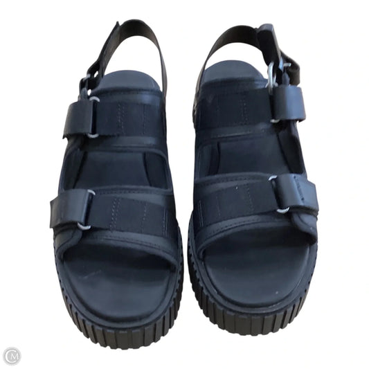 Sandals Heels Block By Sorel In Black, Size: 9.5