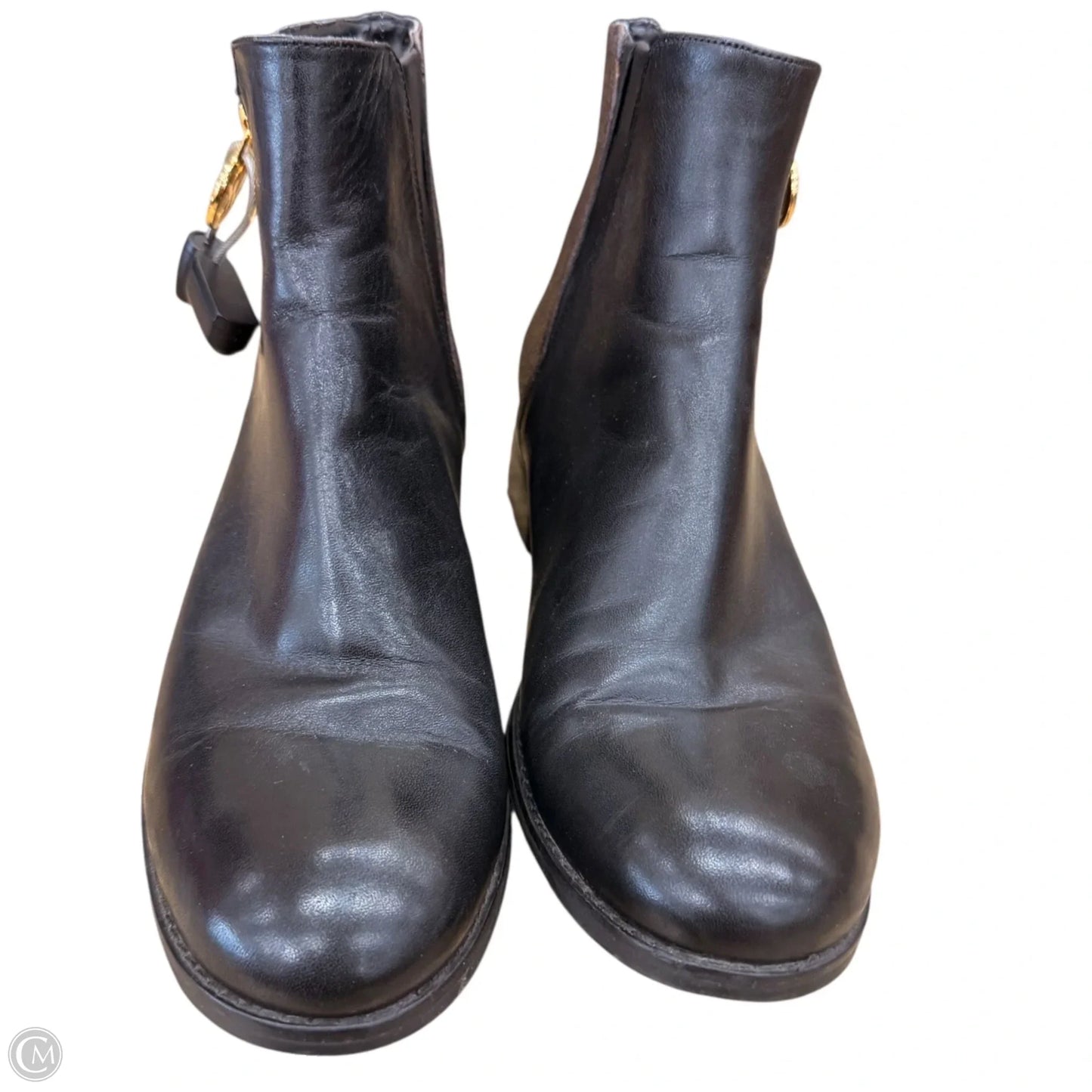 Boots Designer By Michael Kors In Black & Brown, Size: 10