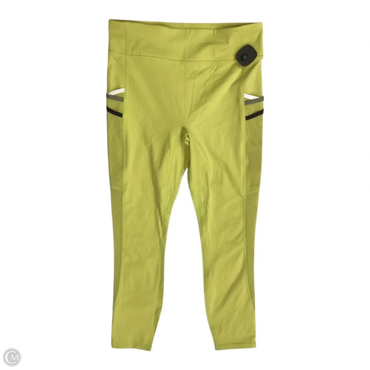 Athletic Leggings By Fabletics In Yellow, Size: L