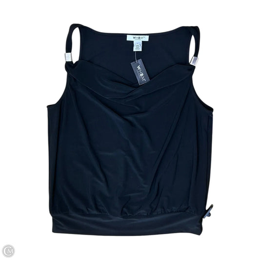 Blouse Sleeveless By White House Black Market In Black, Size: L