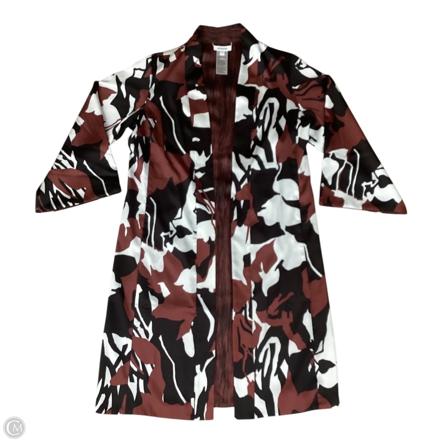 Blazer By Chicos In Black & Brown, Size: 0