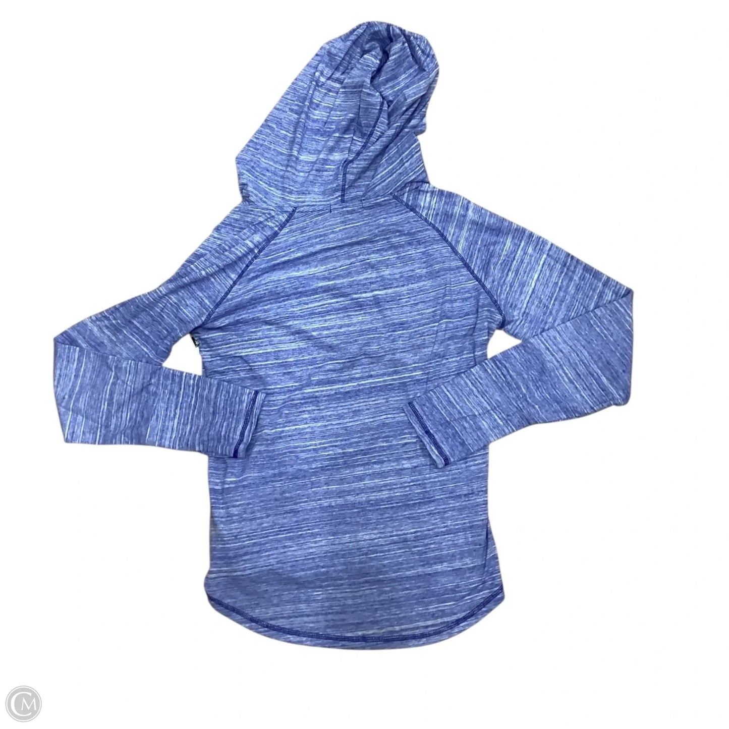 Athletic Top Long Sleeve Hoodie By Prana In Blue, Size: L