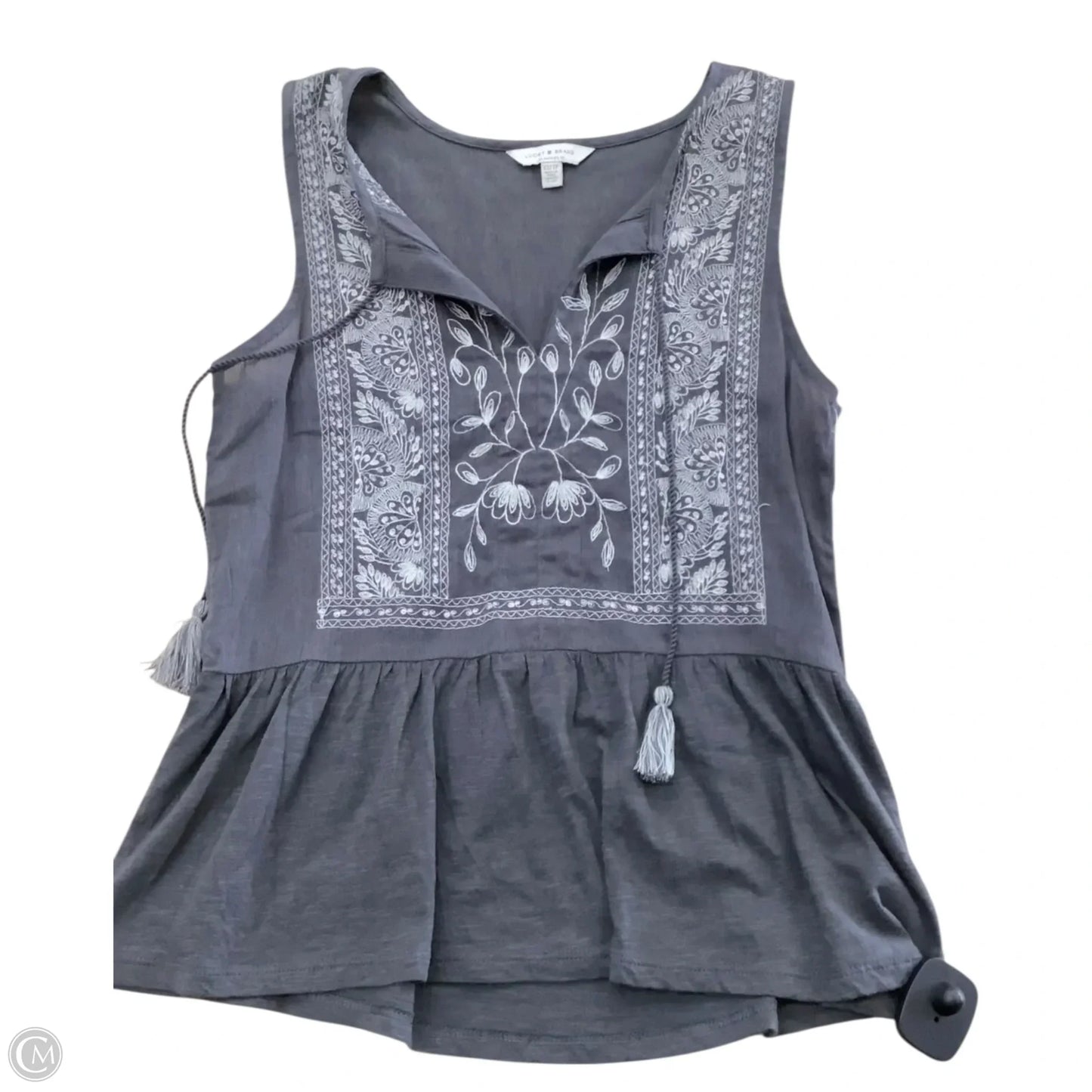 Top Sleeveless By Lucky Brand In Grey, Size: Xs