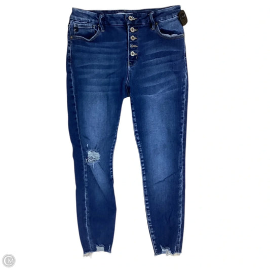 Jeans Skinny By Kancan In Blue, Size: 12