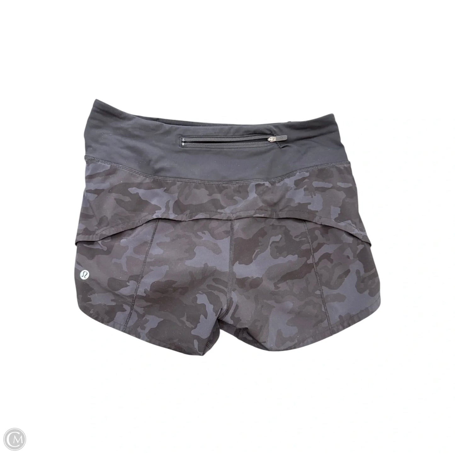 Athletic Shorts By Lululemon In Camouflage Print, Size: 4