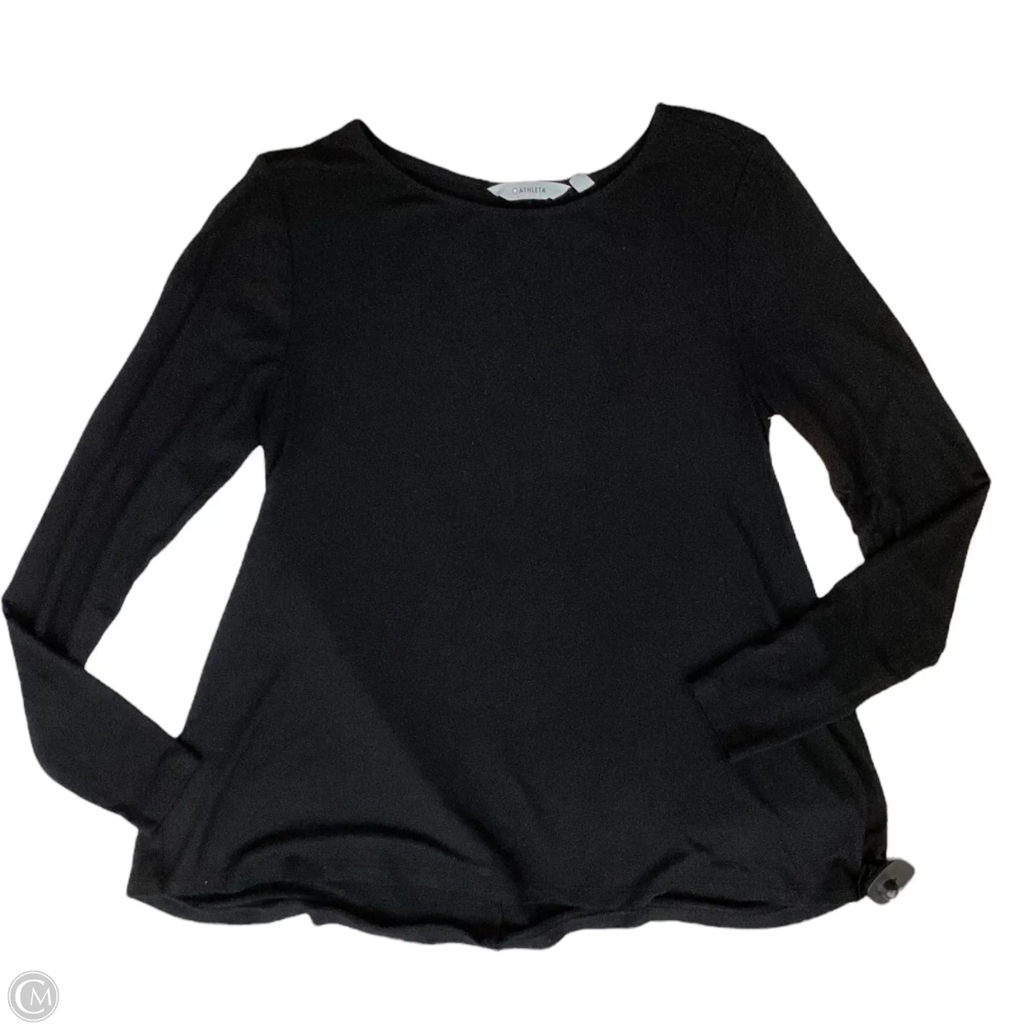 Top Long Sleeve By Athleta In Black, Size: M