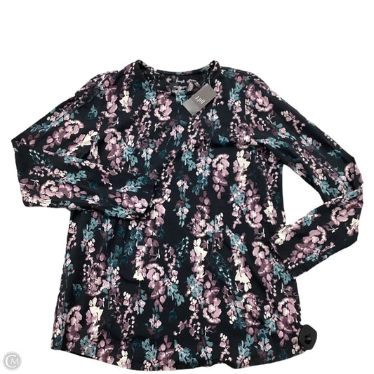 Top Long Sleeve By Pure Jill In Floral Print, Size: S