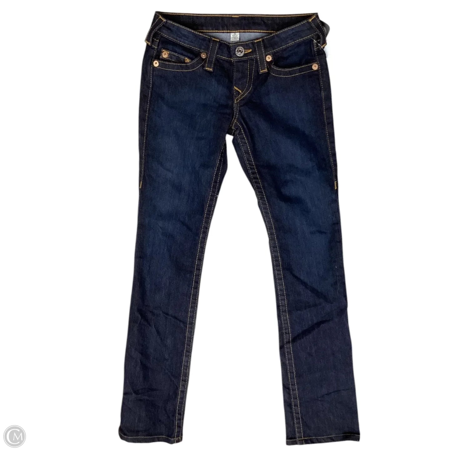 Jeans Boot Cut By True Religion In Blue Denim, Size: 0