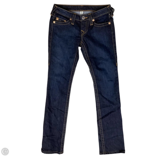 Jeans Boot Cut By True Religion In Blue Denim, Size: 0