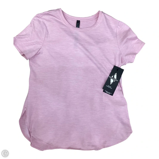 Athletic Top Short Sleeve By Skechers In Pink, Size: M