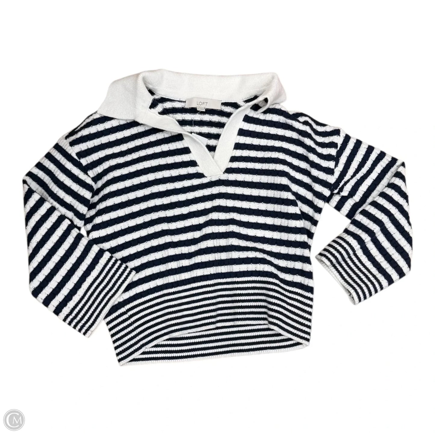 Sweater By Loft In Striped Pattern, Size: S
